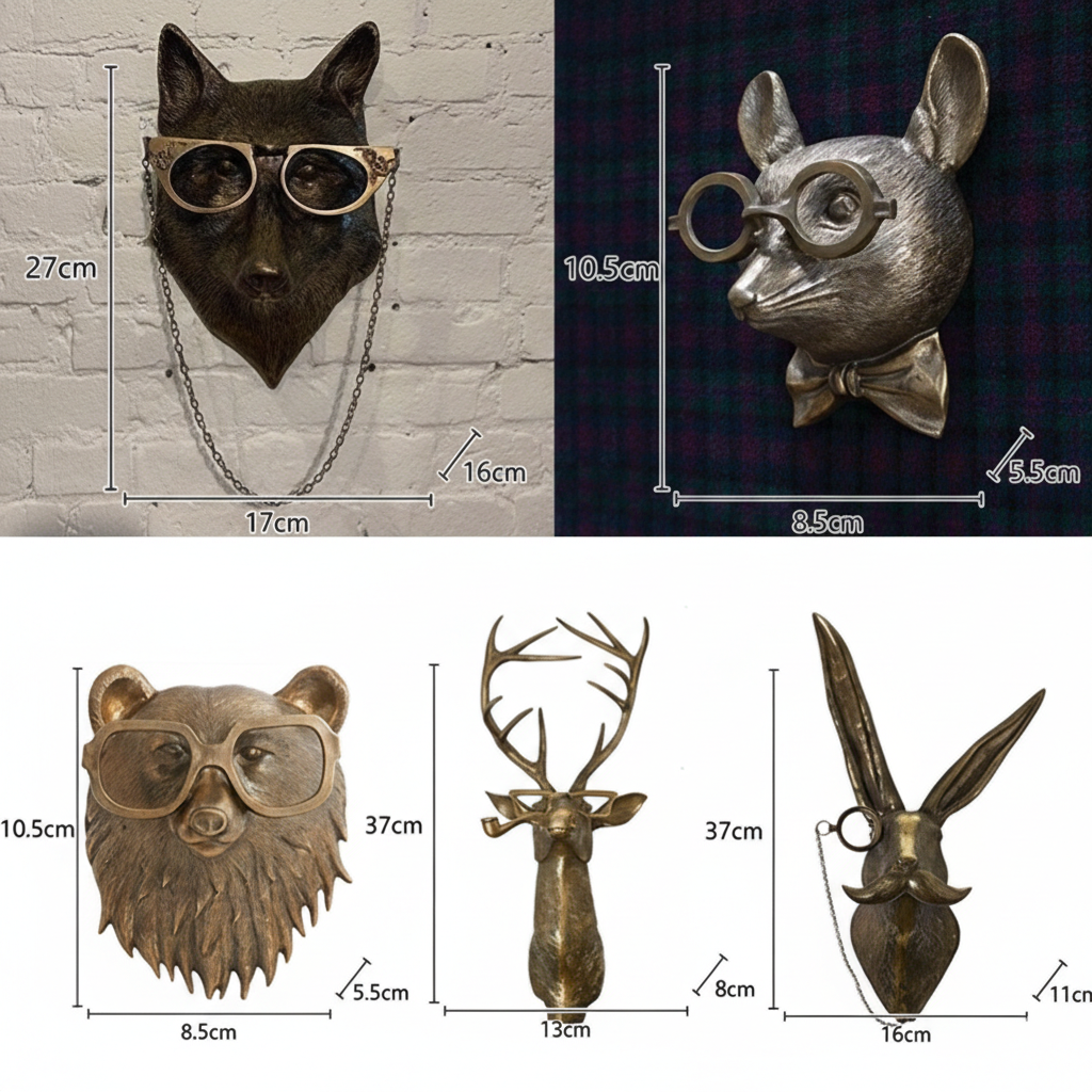 Tête de cerf à monter au mur
