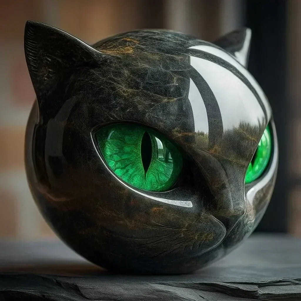 Tête de chat noir mystique
