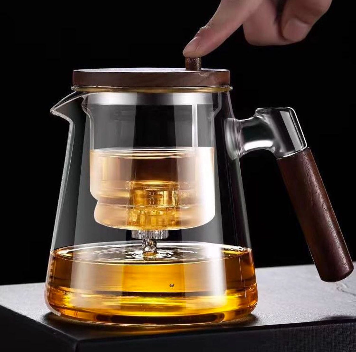 Théière en verre