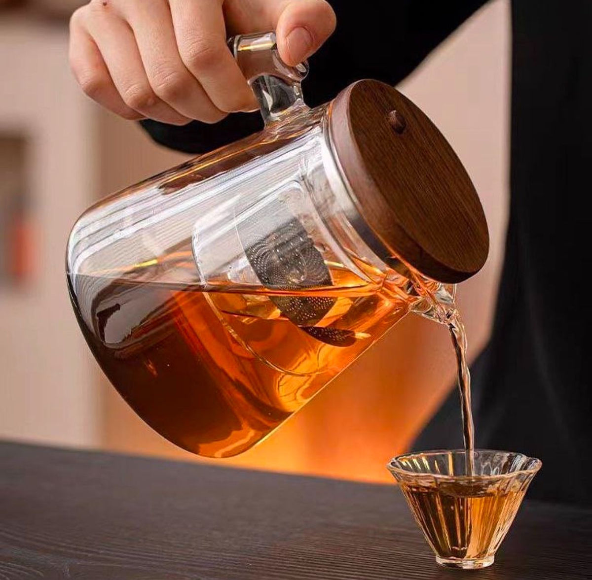 Théière en verre