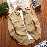 Theo - Chemise cargo vintage pour hommes