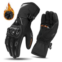 Guantes de moto THERMOGRIP - Guantes impermeables de invierno para moto con aislamiento de 3 capas y protección de fibra de carbono