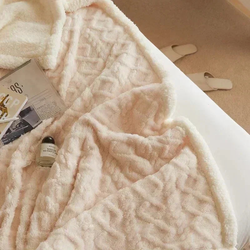 Thick Lambswool Blanket for Winter - WarmWool