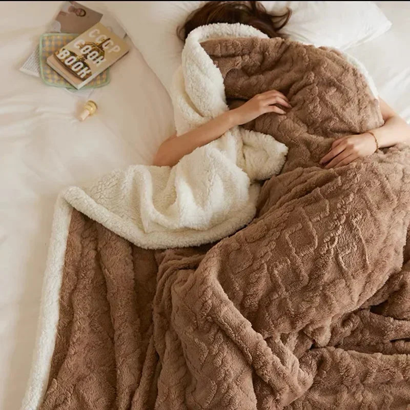 Thick Lambswool Blanket for Winter - WarmWool