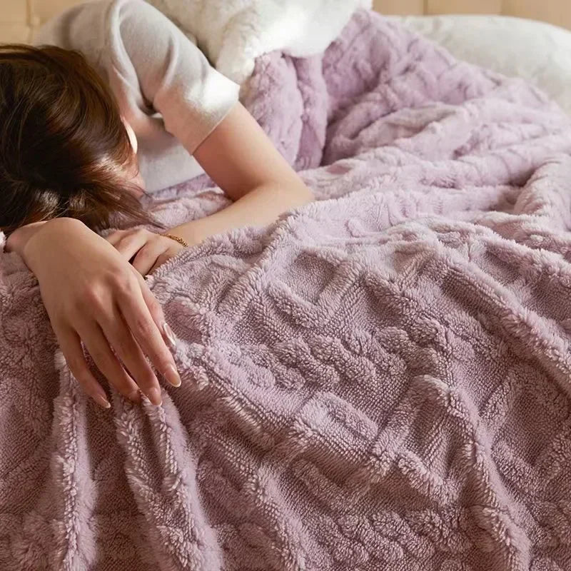 Thick Lambswool Blanket for Winter - WarmWool