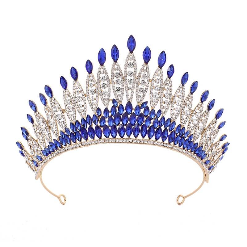 Tiare en cristal ornée de strass
