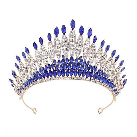 Tiare en cristal ornée de strass