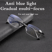 Gafas progresivas de titanio para visión de cerca y de lejos de uso dual