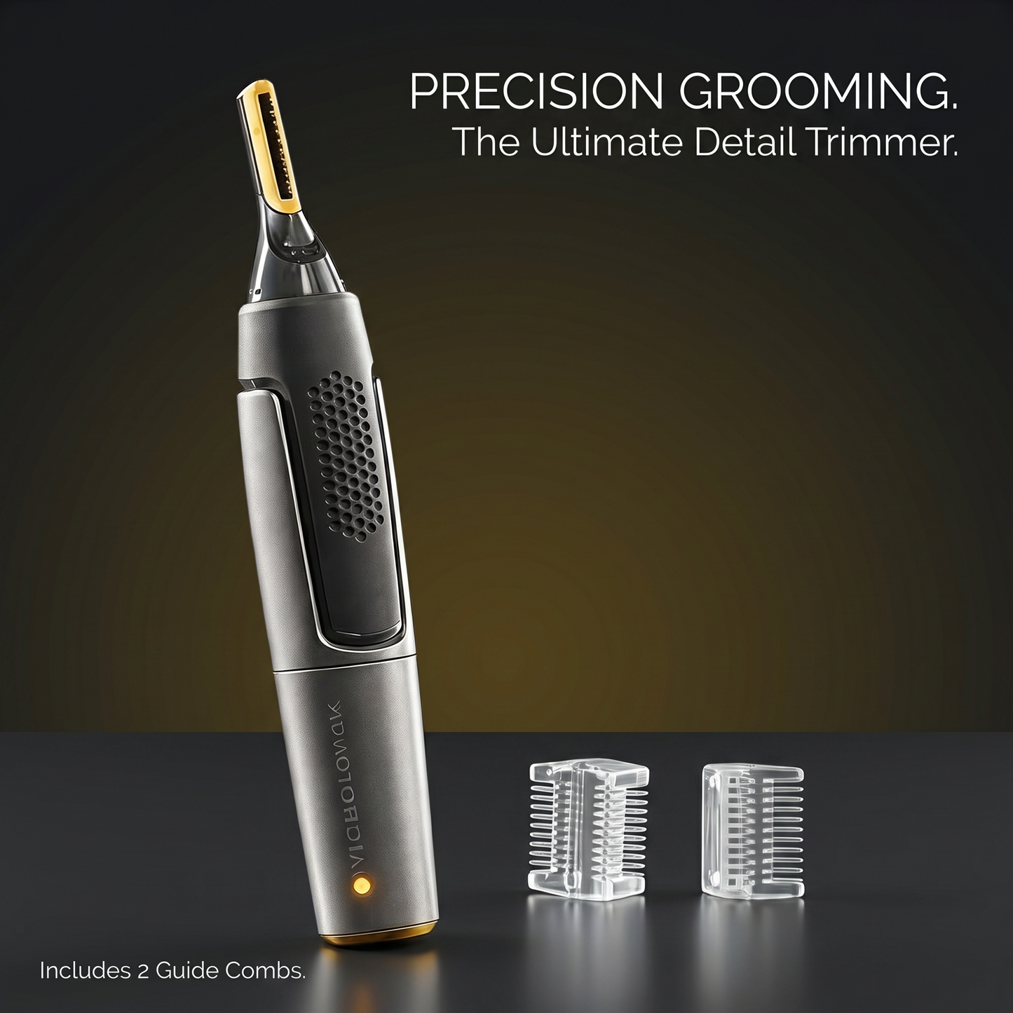 Tondeuse de précision ultra-fine pour poils de nez avec lames micro-vibrantes et design ergonomique pour un retrait sûr des poils