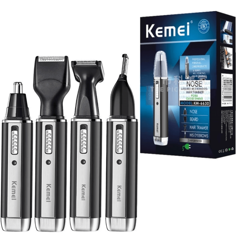 Tondeuse électrique rechargeable cheveux et barbe 4 en 1