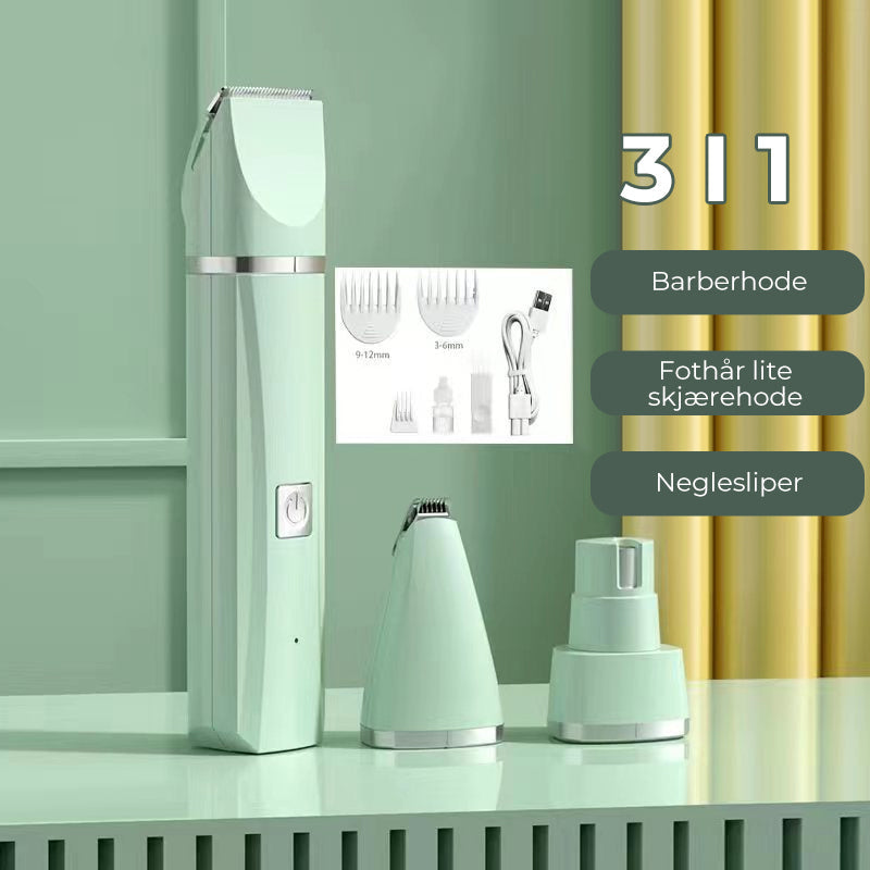 Tondeuse pour animaux 4-en-1 - Silencieuse et efficace