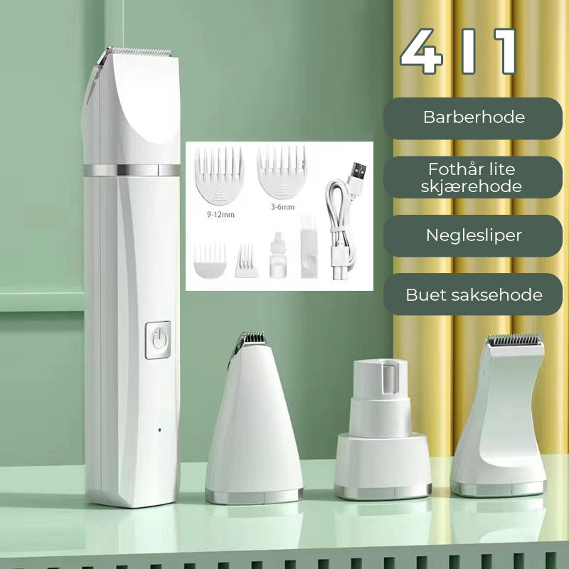 Tondeuse pour animaux 4-en-1 - Silencieuse et efficace