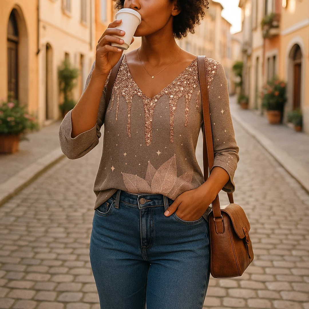 Top vintage élégant pour femme