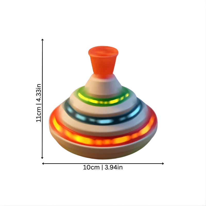 Toupie musicale lumineuse et rotative jouet sensoriel enfant