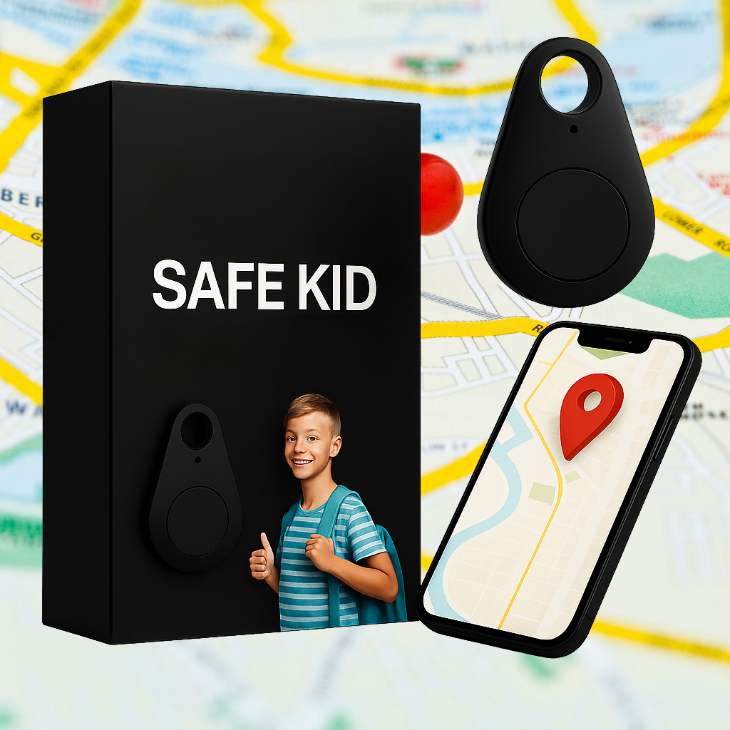 Traqueur GPS sécurisé pour enfants: localisation en direct et alarme SOS