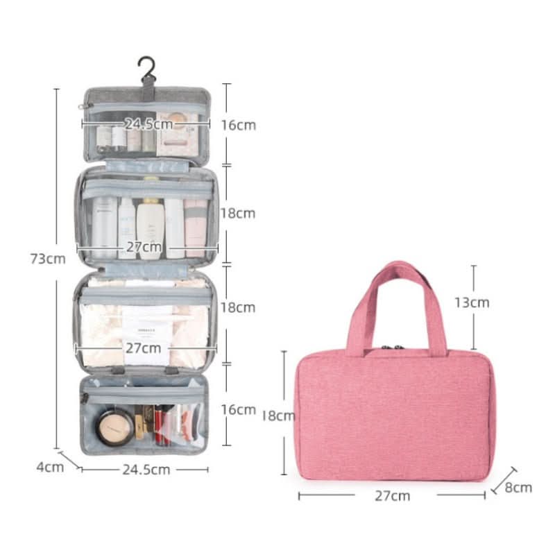 TRAVELTID – Compact Cosmetic Organizer with 4 Compartments