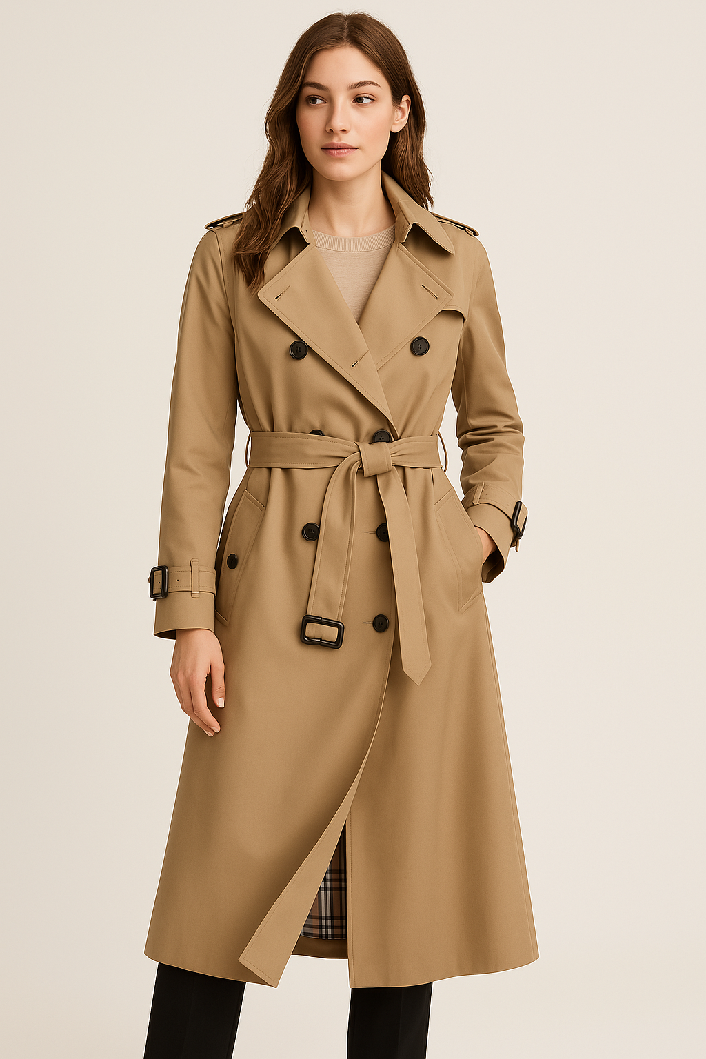 Trench-coat classique pour femme – design intemporel et coupe élégante