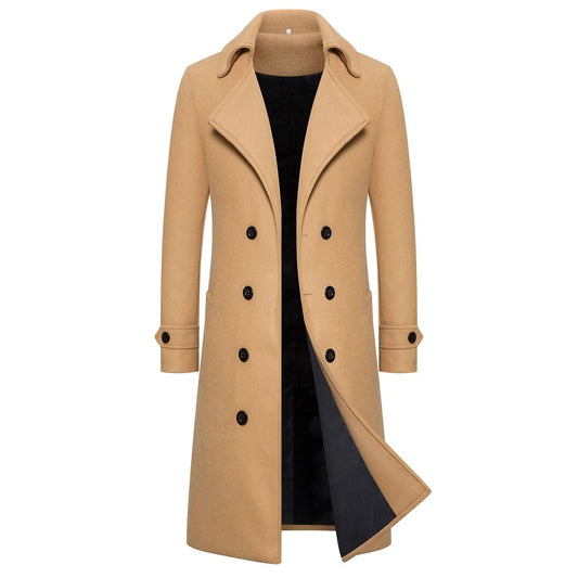 Trench-coat coupe ajustée coupe-vent pour homme