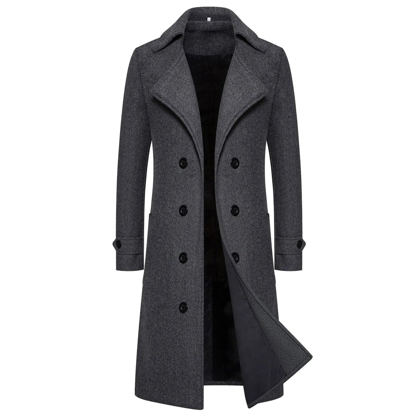 Trench-coat coupe ajustée coupe-vent pour homme