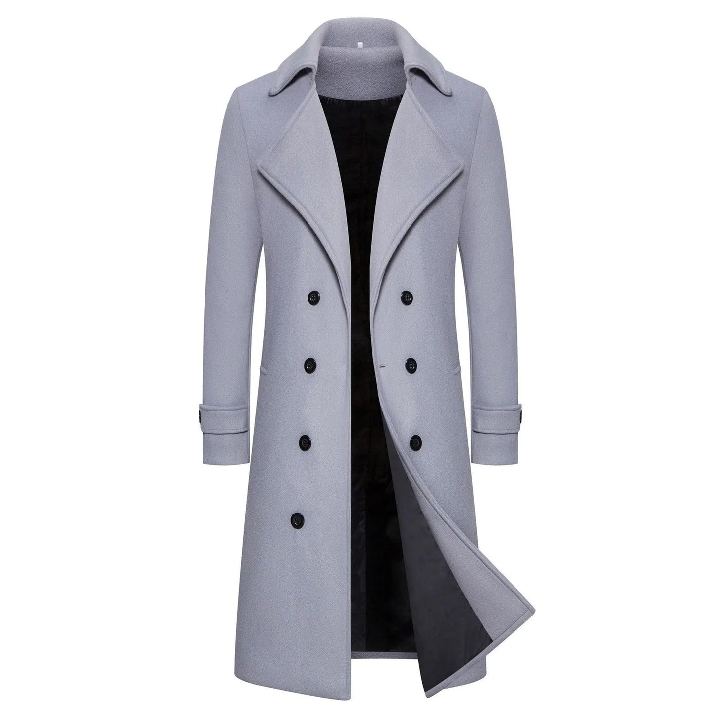 Trench-coat coupe ajustée coupe-vent pour homme