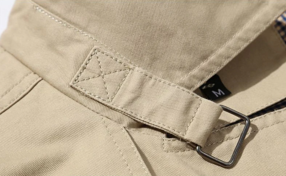 Trench-coat croisé coupe structurée pour homme