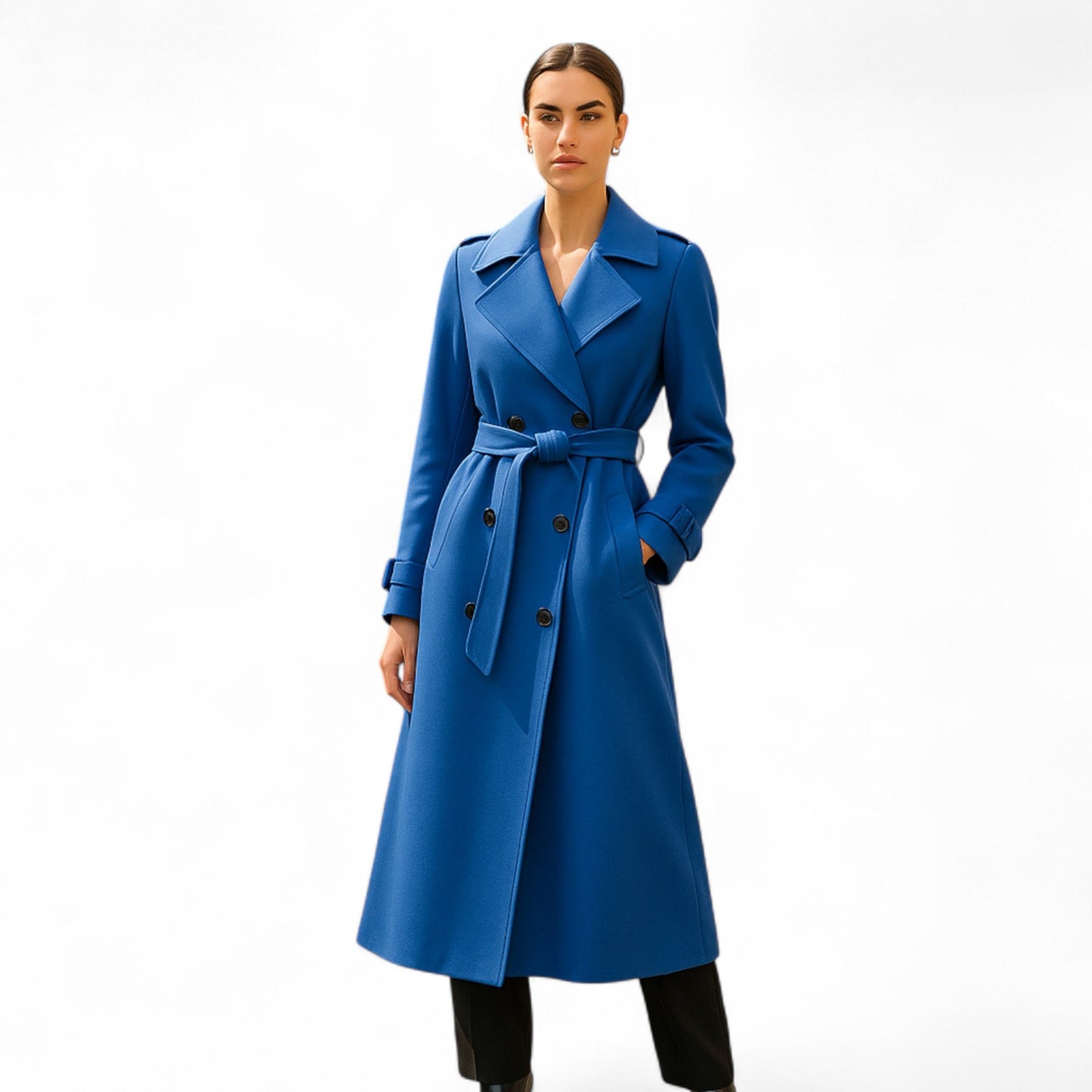 Trench-coat vintage pour femme à la coupe moderne et iconique