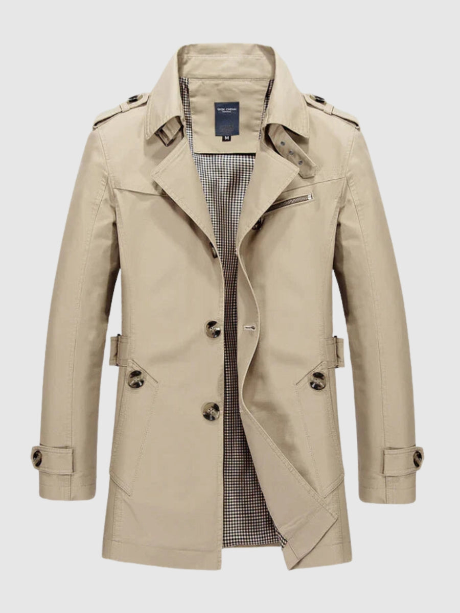 Trench croisé pour homme