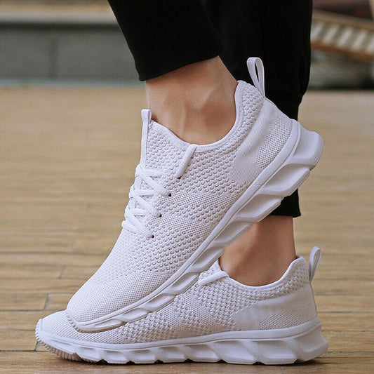Trendy White Jogging Shoes