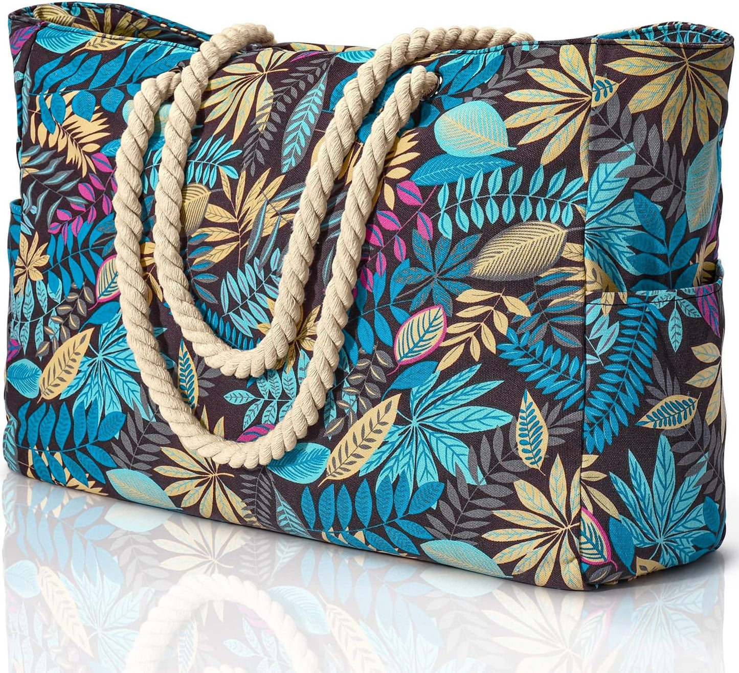 Très grand sac de plage imperméable avec poches pour le week-end