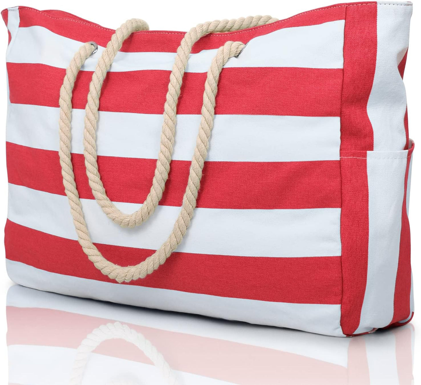 Très grand sac de plage imperméable avec poches pour le week-end