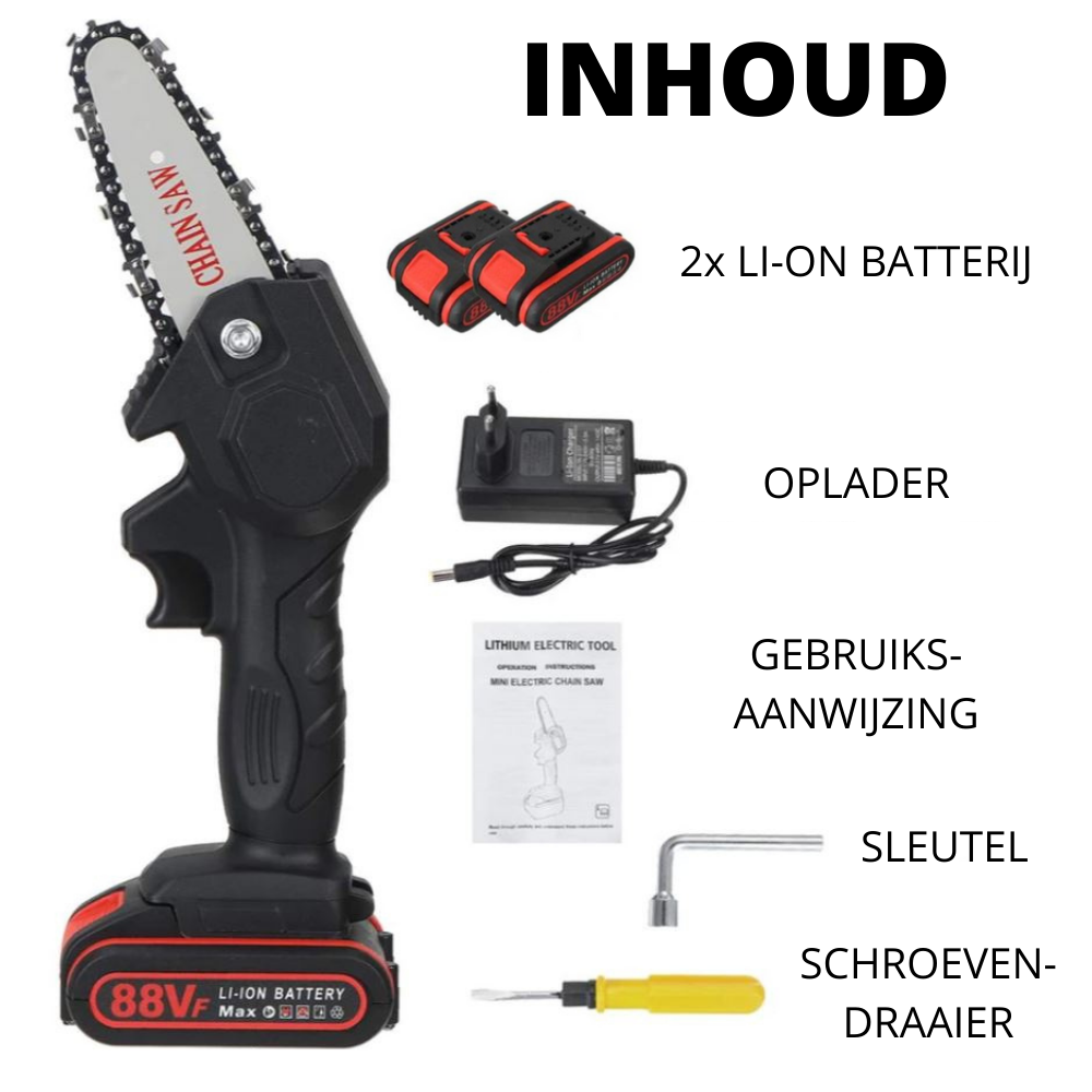 Tronçonneuse électrique à batterie | Élagage et coupe efficaces et rapides !