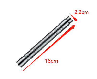 Tube d'extension tactique pour bâton de randonnée