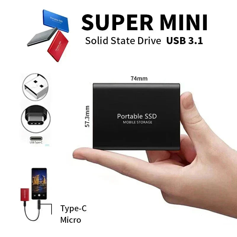 Ultra-Fast External SSD 128 TB – Compact and Reliable Storage