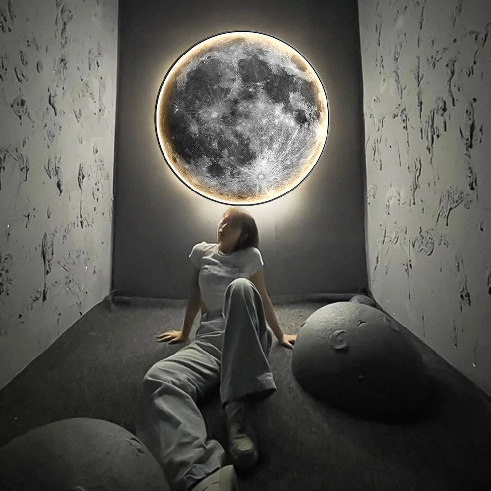 Unique Wall Lamp with Realistic Moon Effect