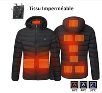 Unisex Θερμαινόμενο Μπουφάν