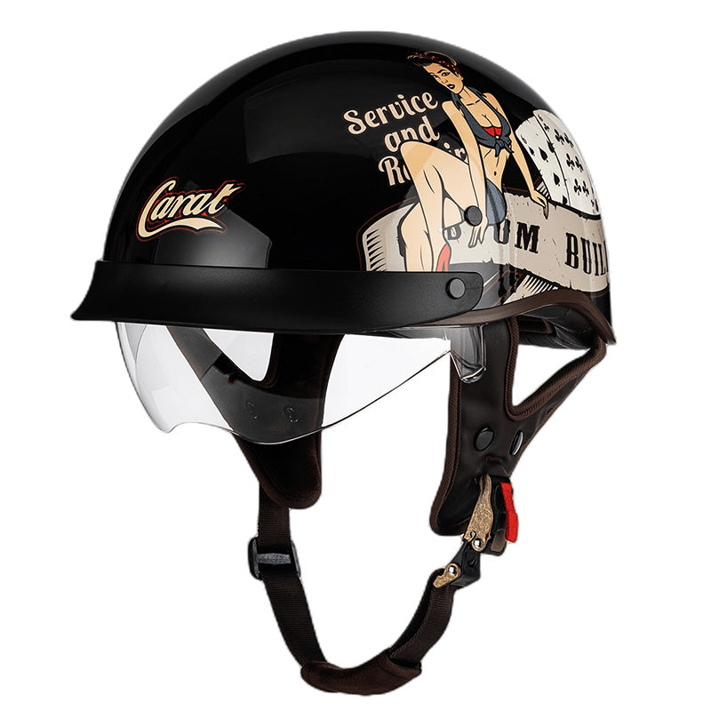 Urban Chopper Helmet with Minimalist Design
