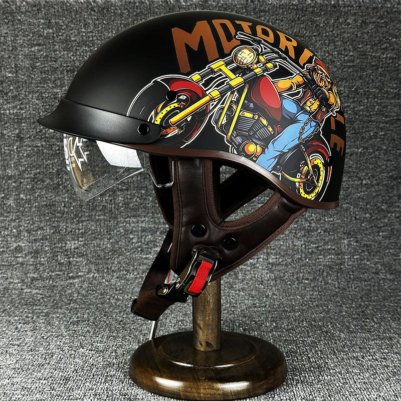 Urban Chopper Helmet with Minimalist Design
