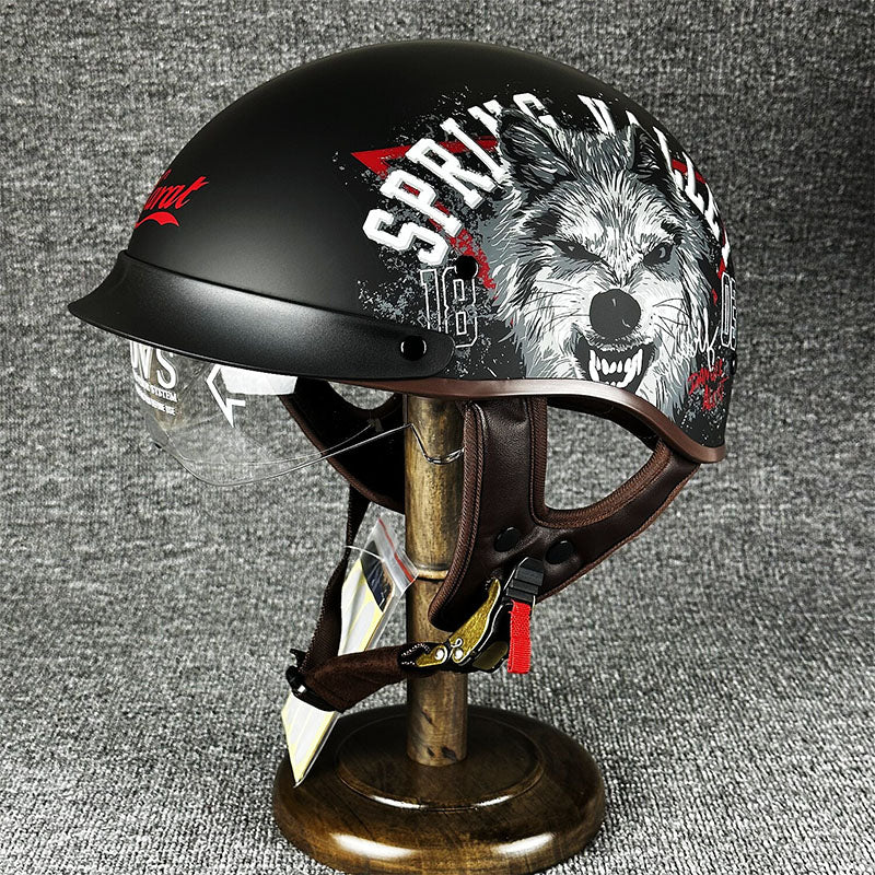 Urban Chopper Helmet with Minimalist Design