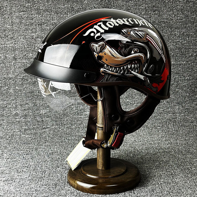 Urban Chopper Helmet with Minimalist Design
