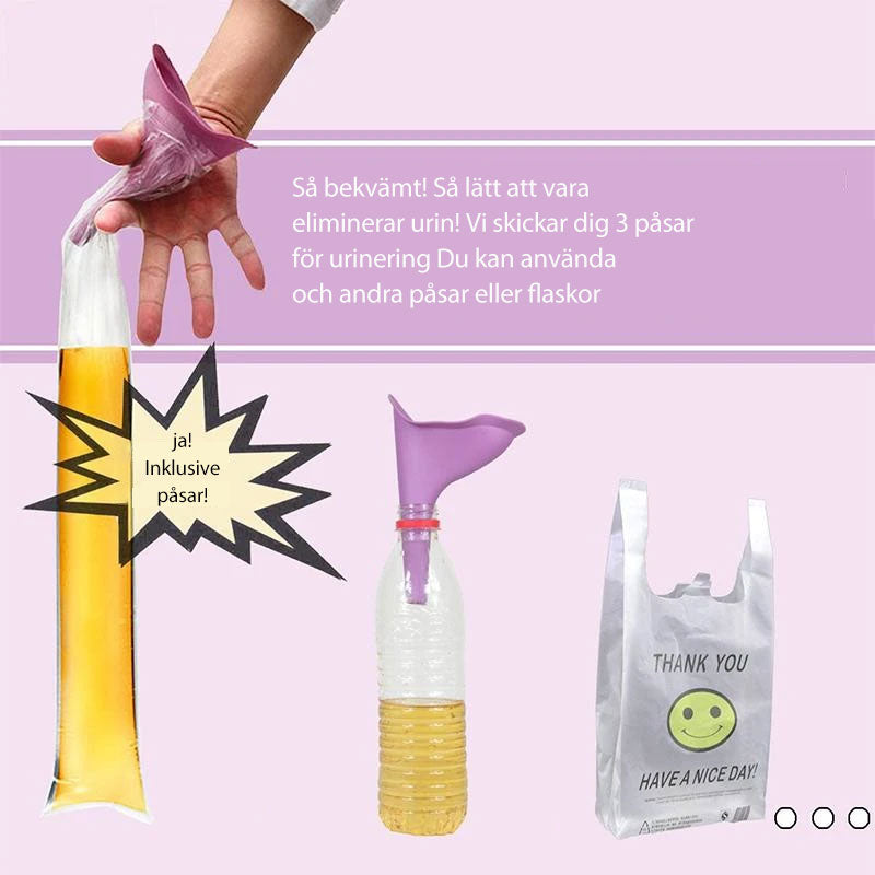 Urinoir féminin portable au design ergonomique et anti-éclaboussures
