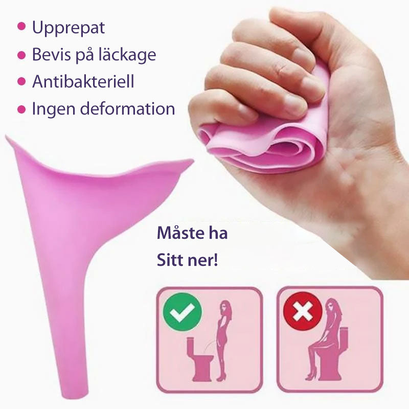 Urinoir féminin portable au design ergonomique et anti-éclaboussures