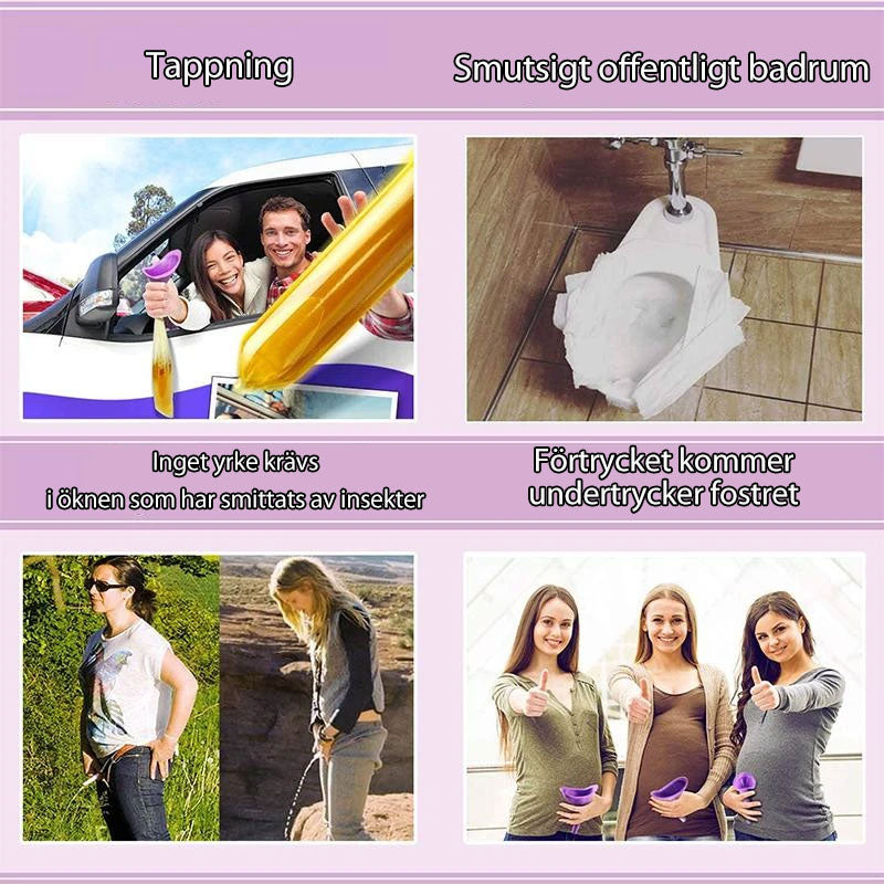 Urinoir féminin portable au design ergonomique et anti-éclaboussures