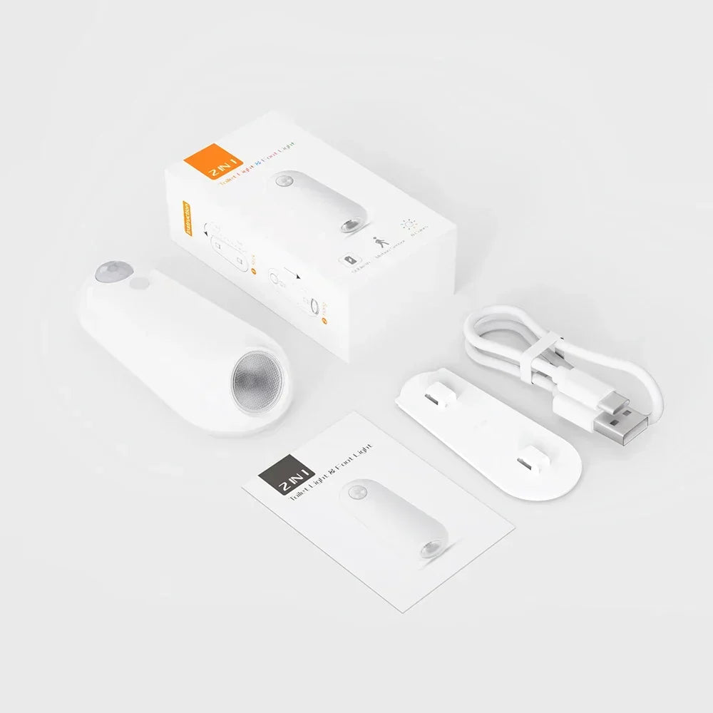 Veilleuse de toilettes à détecteur de mouvement, couleurs RGB, rechargeable, étanche IPX3