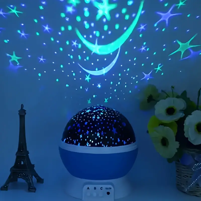 Veilleuse projecteur d'étoiles avec musique et projection apaisante du ciel étoilé