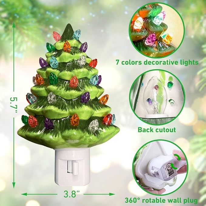 Veilleuse sapin de Noël