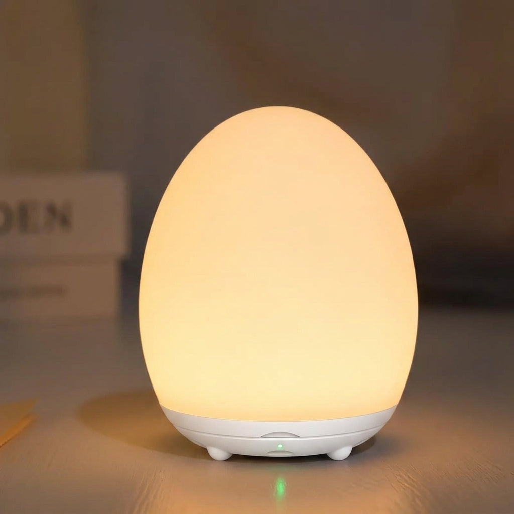 Veilleuse tactile rechargeable avec RGB et lampe LED blanc chaud dimmable pour chambre de bébé