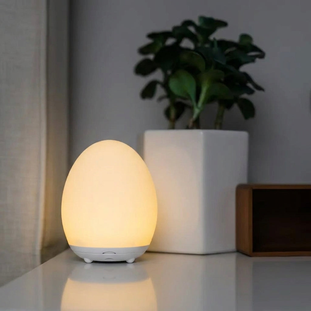 Veilleuse tactile rechargeable avec RGB et lampe LED blanc chaud dimmable pour chambre de bébé