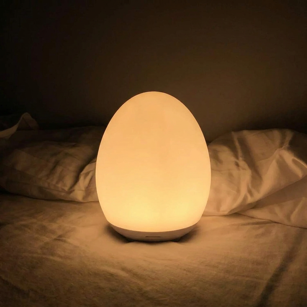 Veilleuse tactile rechargeable avec RGB et lampe LED blanc chaud dimmable pour chambre de bébé