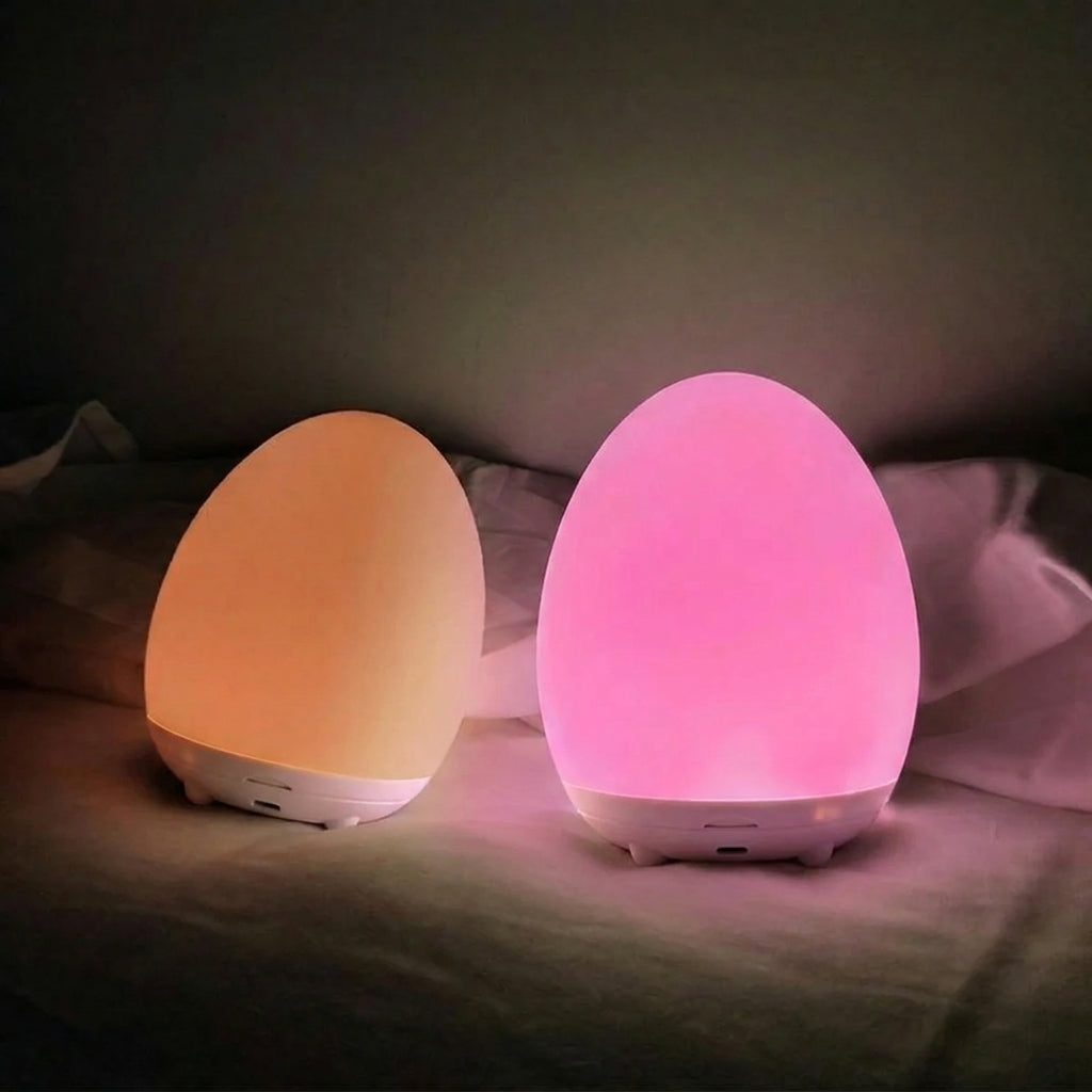 Veilleuse tactile rechargeable avec RGB et lampe LED blanc chaud dimmable pour chambre de bébé