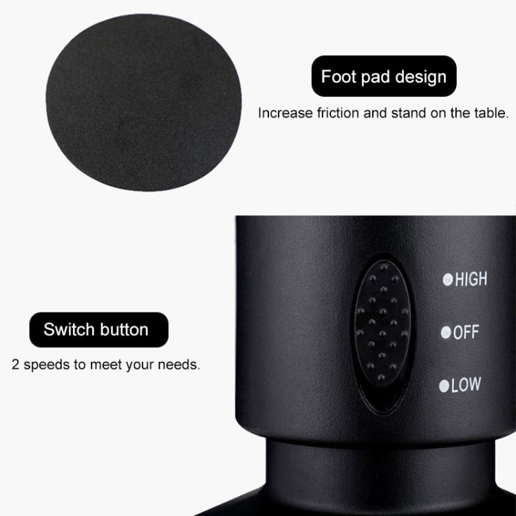 Ventilateur colonne électrique USB sans pales, ventilateur rafraîchissant - noir